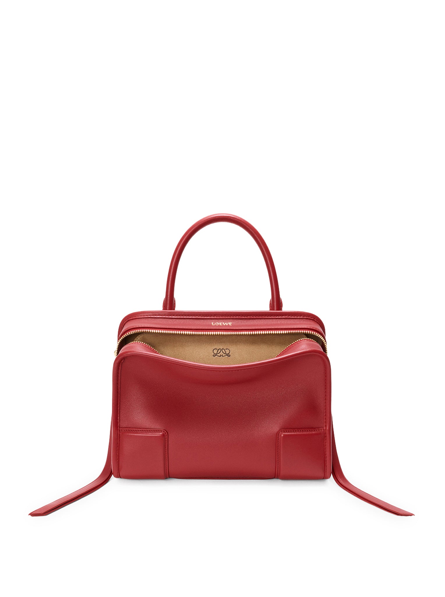 Loewe 罗意威 Amazona 180 小号小牛皮手袋 胭脂红