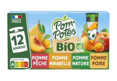 Pom'potes 多口味果泥 12x90g