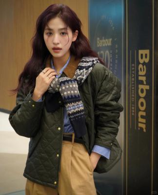 大童菱格纹夹克