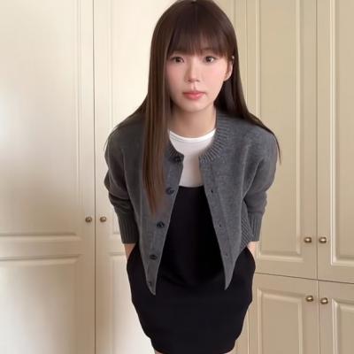 美利奴羊毛开衫