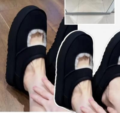 UGG Bea Mary Jane黑色玛丽珍棉鞋