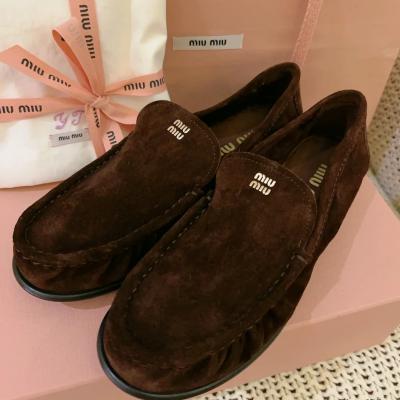 绒面革乐福鞋