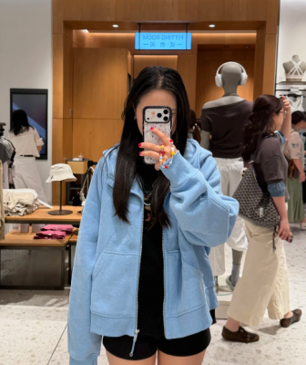 Lululemon Steady State SuperLoft 女士全拉链连帽卫衣