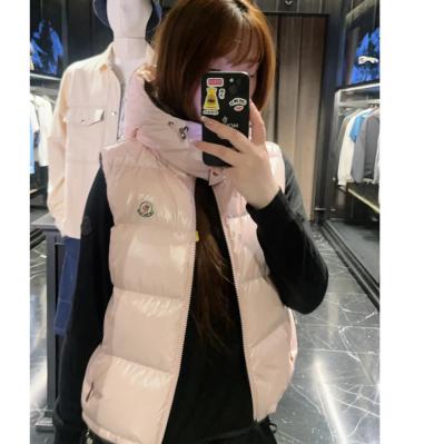 Moncler Enfant 大童粉色羽绒马甲
