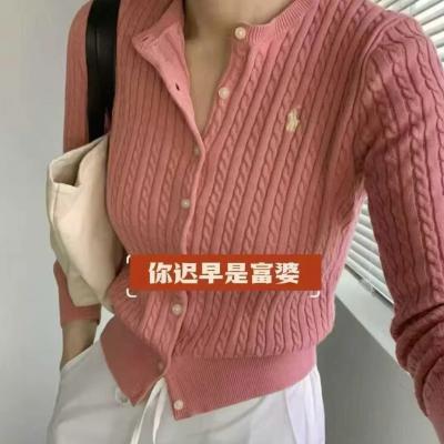 POLO RALPH LAUREN KIDS 棉质针织开衫 粉色