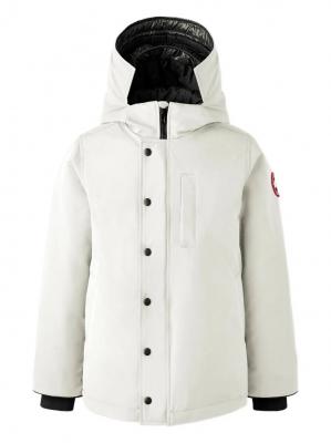 Canada Goose 连帽徽标夹克 白色