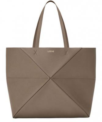 LOEWE Large Puzzle Fold 托特包 灰色