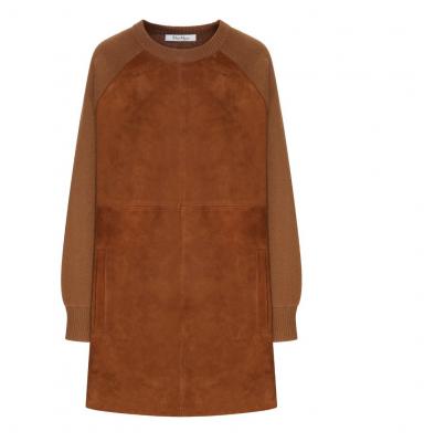 Max Mara 针织和麂皮连衣裙