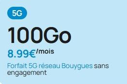 YouPrice SFR 100GB 5G|8.99€/月