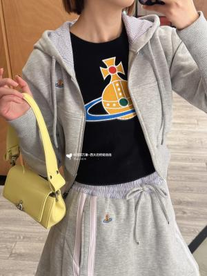 Viv Leo 拉链短款棉质卫衣 女款