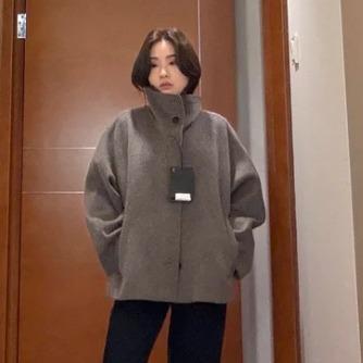 Massimo Dutti 混纺羊毛大衣 棕色