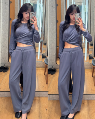 Lululemon Groove 高腰阔腿短裤