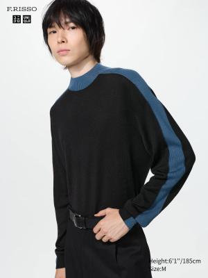 x F.RISSO 3D针织小高领毛衣