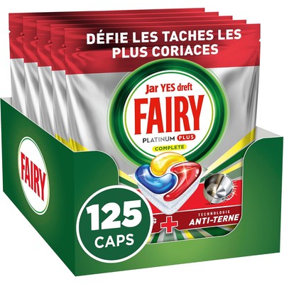 Fairy Platinum Plus 白金全效洗碗机洗碗块 柠檬香 125 颗