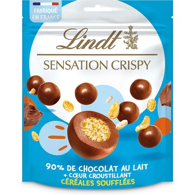 Lindt瑞士莲Sensation Crispy牛奶巧克力脆麦球 140g