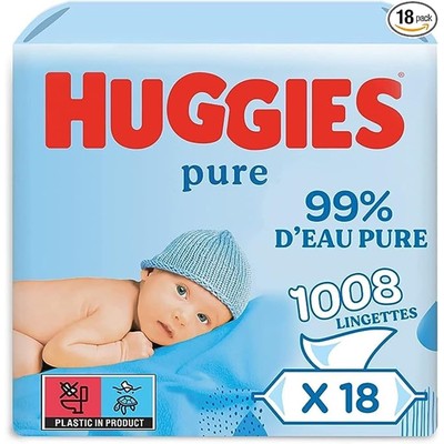 好奇 Huggies Pure 婴儿湿巾 18包×56片 共1008片