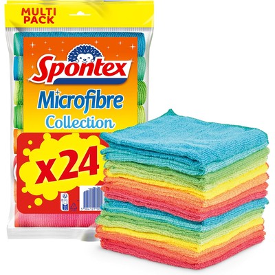 Spontex 超细纤维多用途清洁抹布 30×30cm 24条装