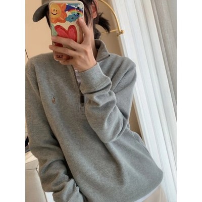 Polo Ralph Lauren 灰色半拉链卫衣