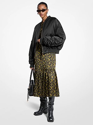 蜡缎飞行员夹克