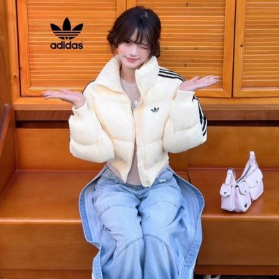 adidas Adicolor Short Puffer Jacket短款羽绒服 Warm Vanilla