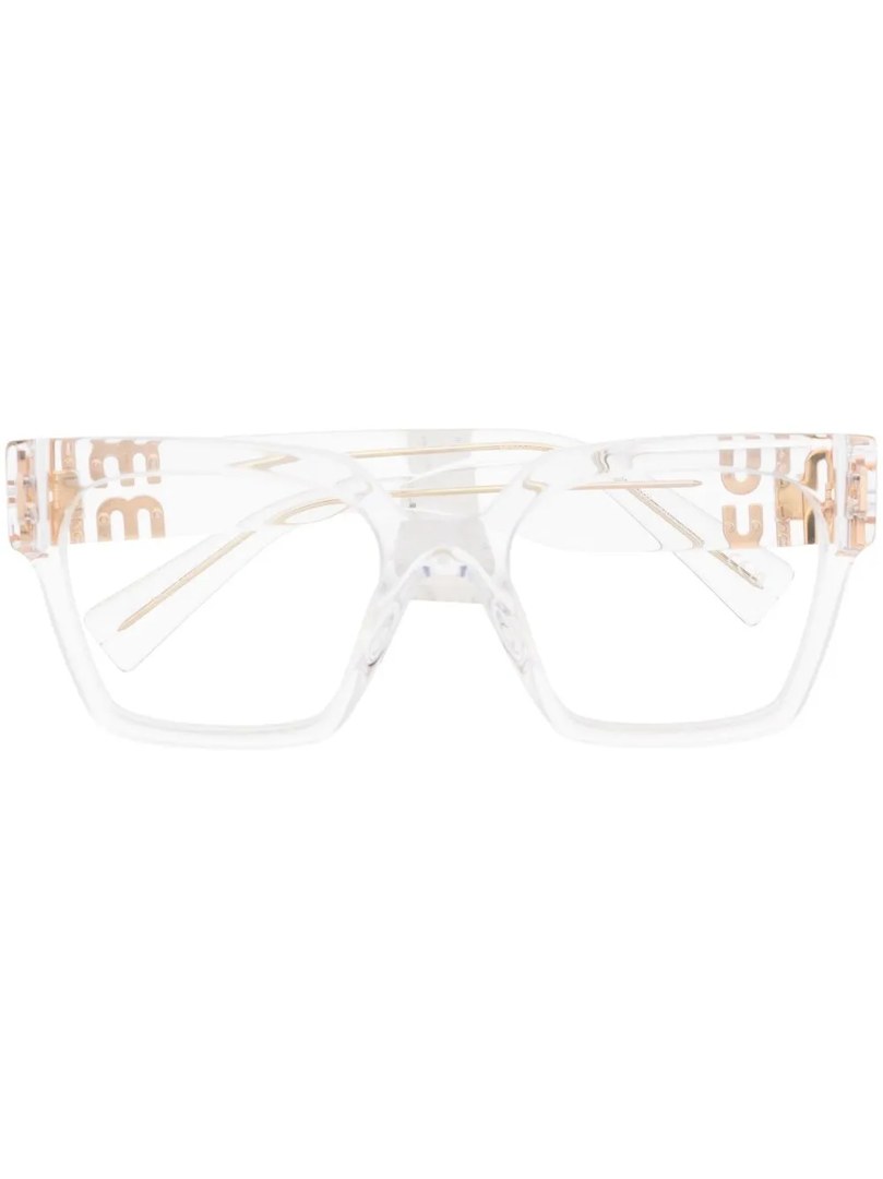 Miu Miu Eyewear 徽标板材光学眼镜