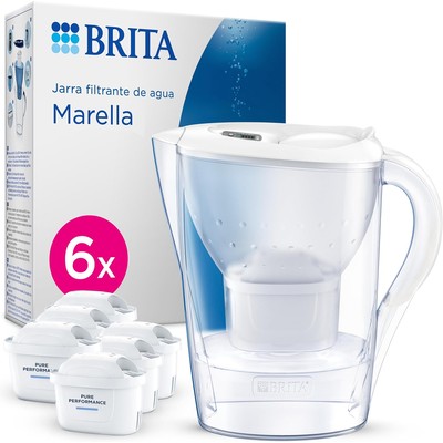 碧然德 BRITA Marella 滤水壶 2.4L + MAXTRA PRO 滤芯 6枚