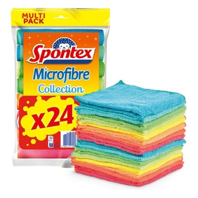 Spontex 超细纤维多用途清洁抹布30×30cm 24条装