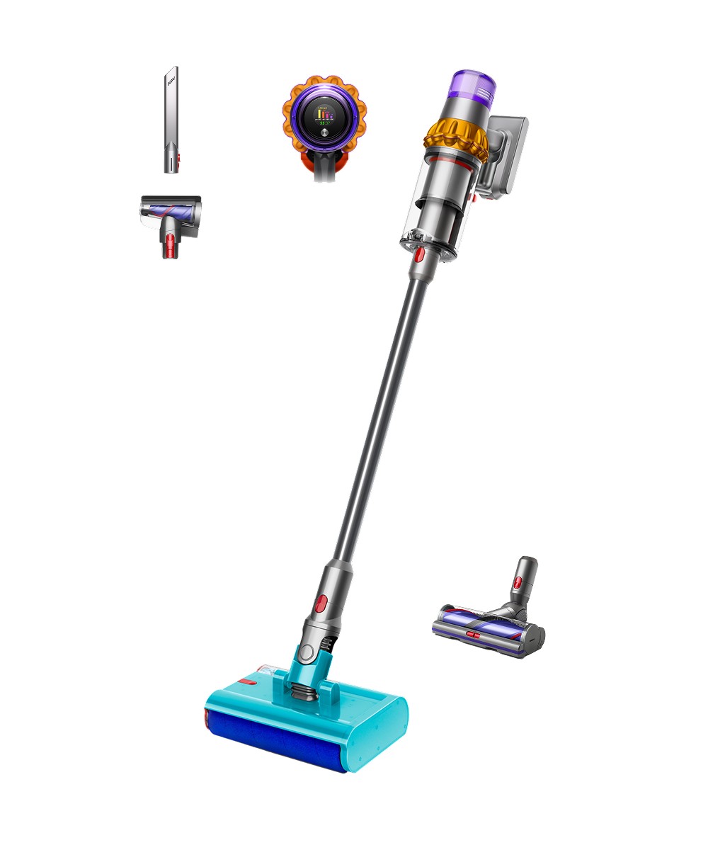 Dyson V15s Detect Submarine 洗地吸尘器 黄/镍色