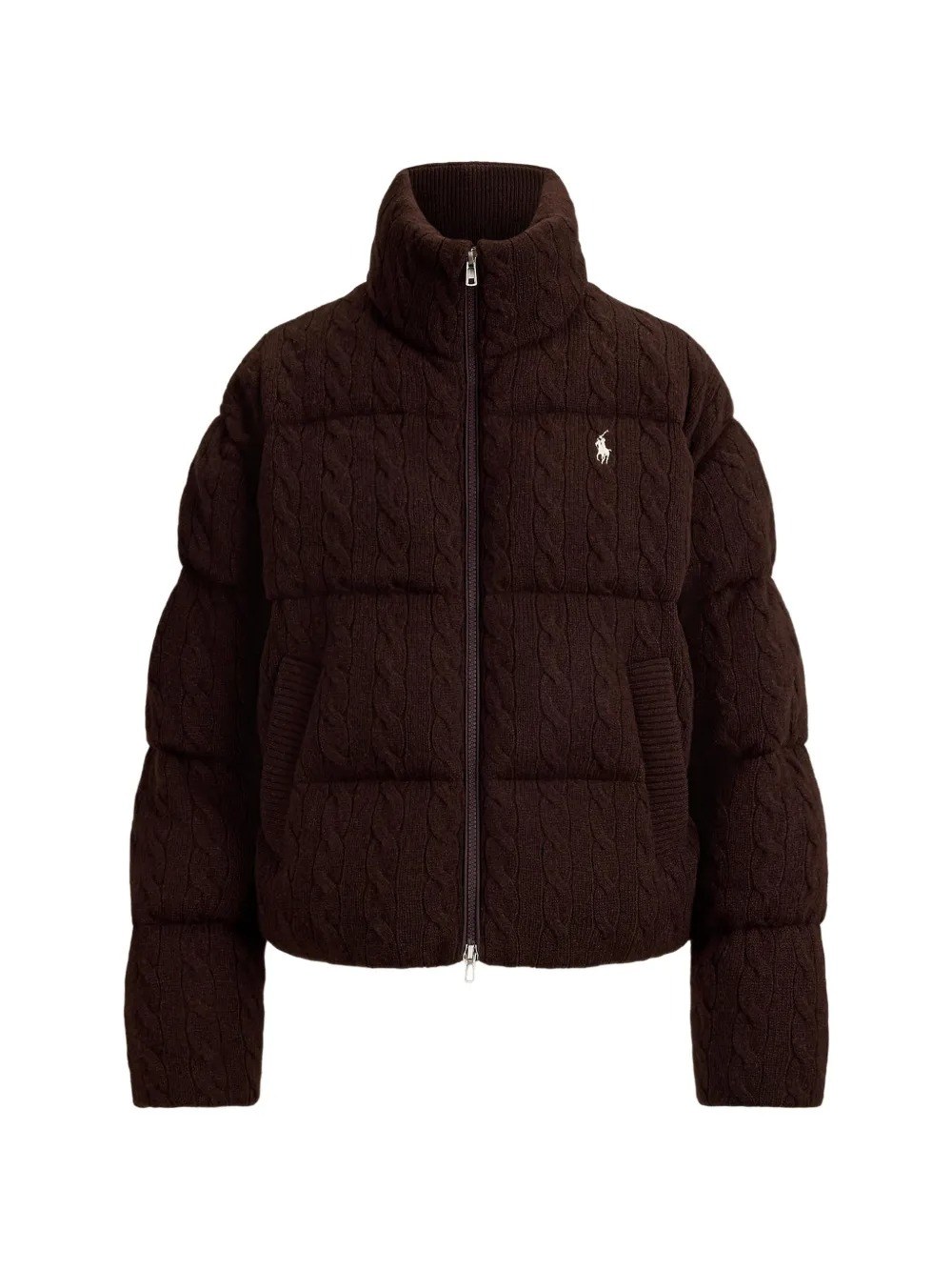 Polo Ralph Lauren 麻花纹羊毛羊绒绗缝夹克