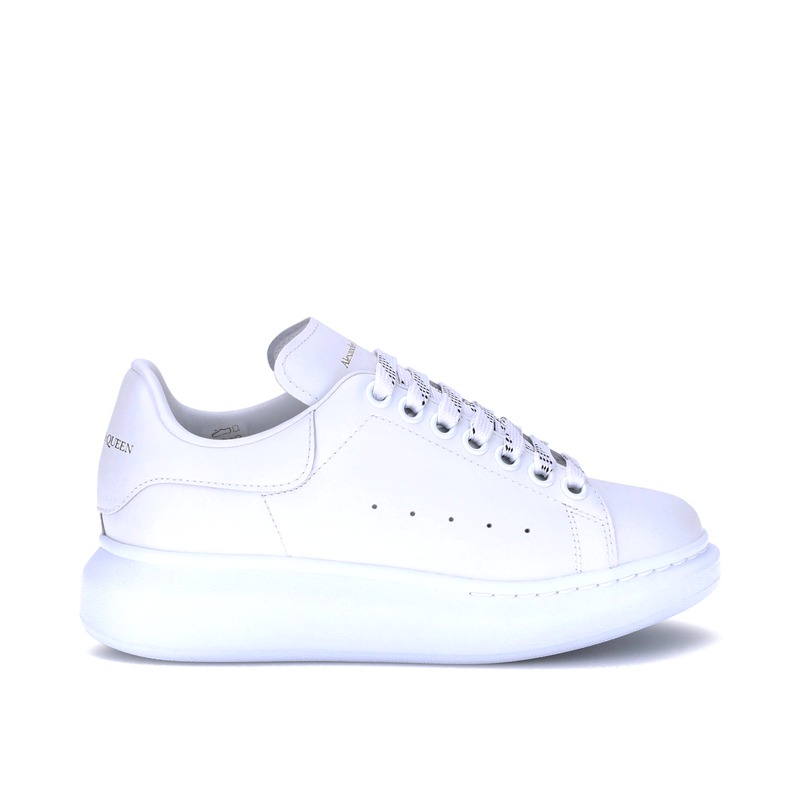 Alexander McQueen 皮革运动鞋 纯白 女款 35-41码