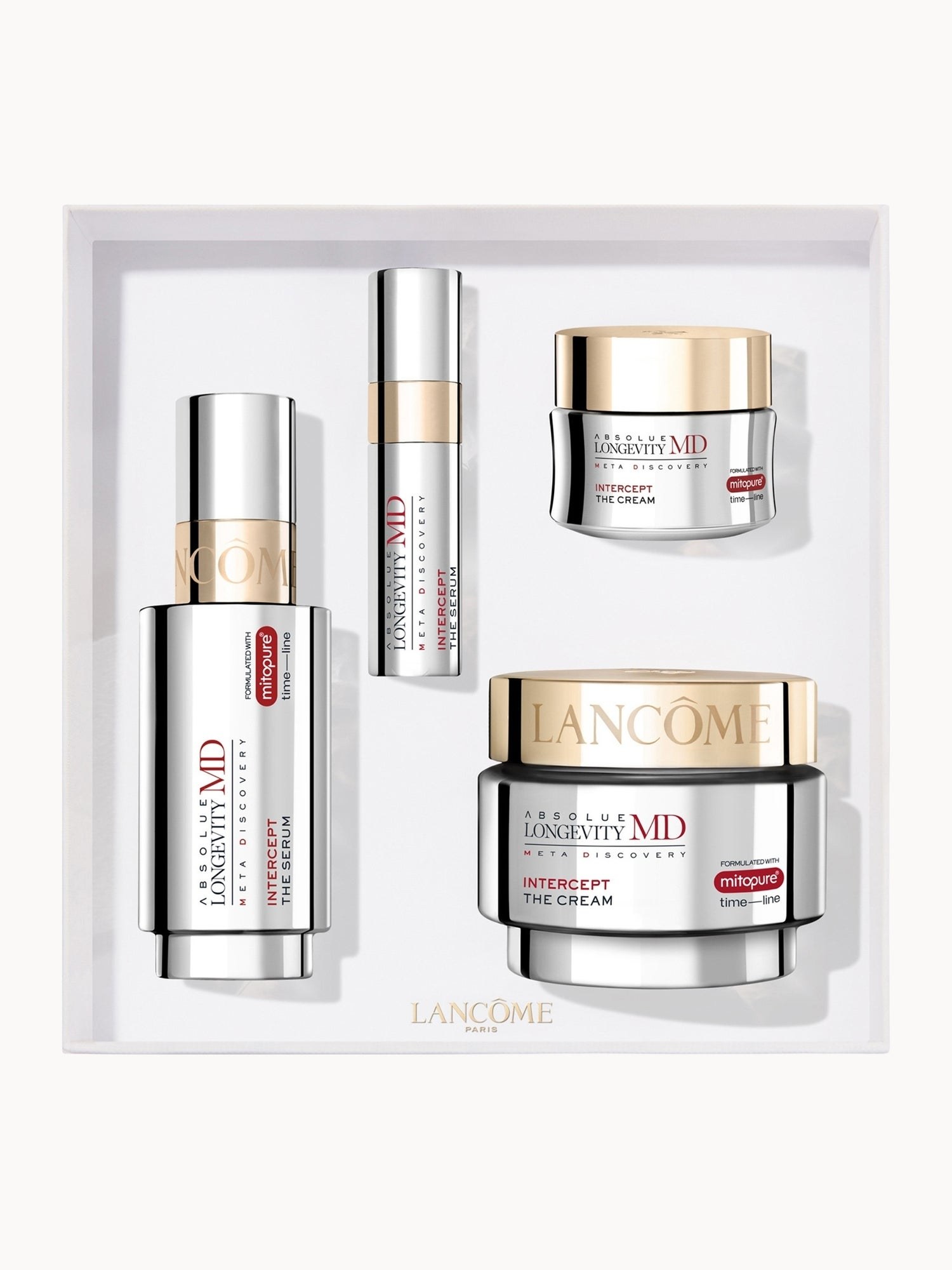 兰蔻菁纯凝时四件礼盒|面霜50ml+15ml;精华50ml+15ml