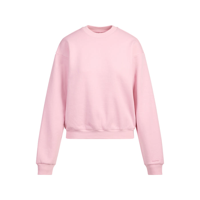 SKIMS Cotton Fleece 圆领卫衣 · 岩盐灰 Halite
