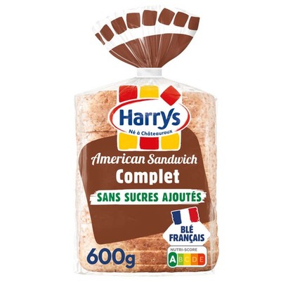 Harry's 全麦吐司 无添加糖 600g