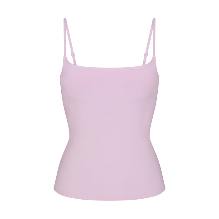 SKIMS Cotton Jersey 圆领吊带 · 糖李紫 Sugar Plum
