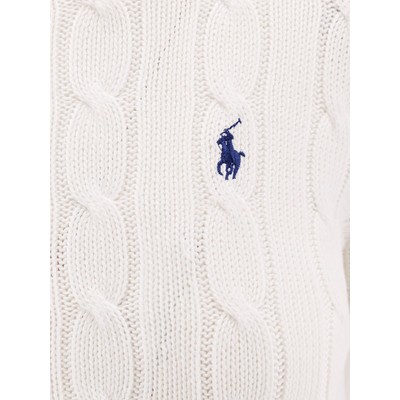 Polo Ralph Lauren小马刺绣圆领针织衫 奶油色