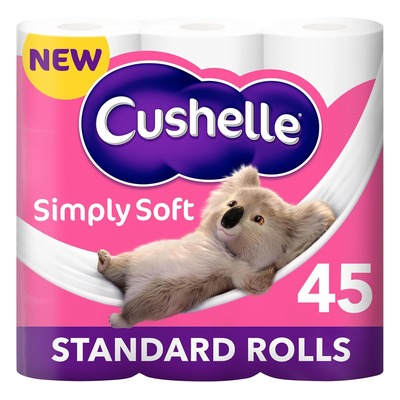 Cushelle Simply Soft 双层卷纸 45卷（9×5卷）
