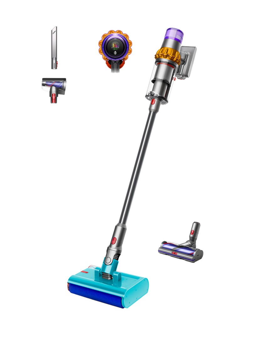 Dyson V15s Detect Submarine 洗地吸尘器 黄/镍色