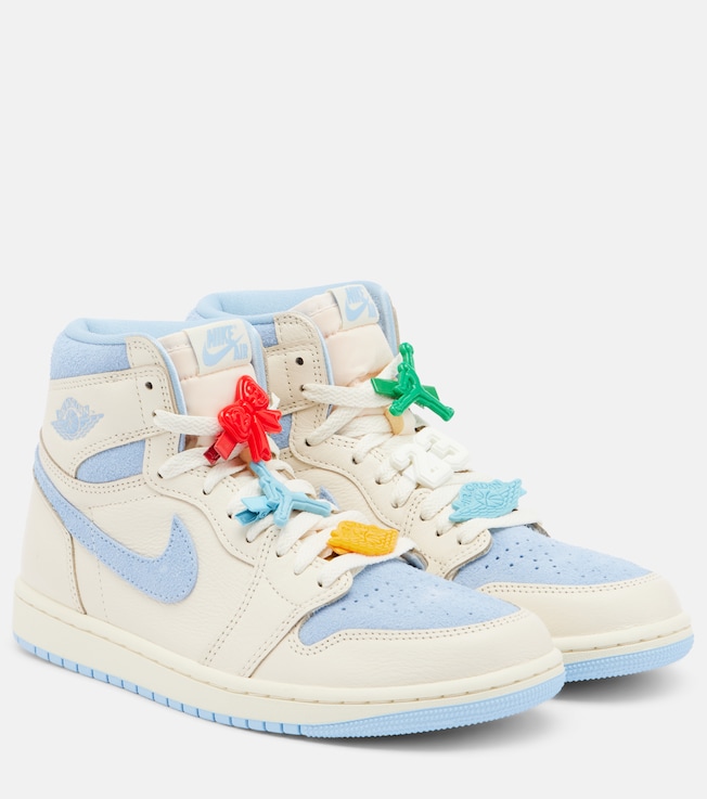 Air Jordan 1 Retro 皮革和麂皮运动鞋