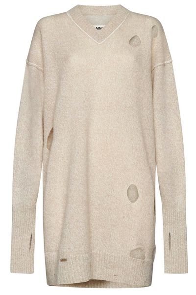 Robe en maille délavée