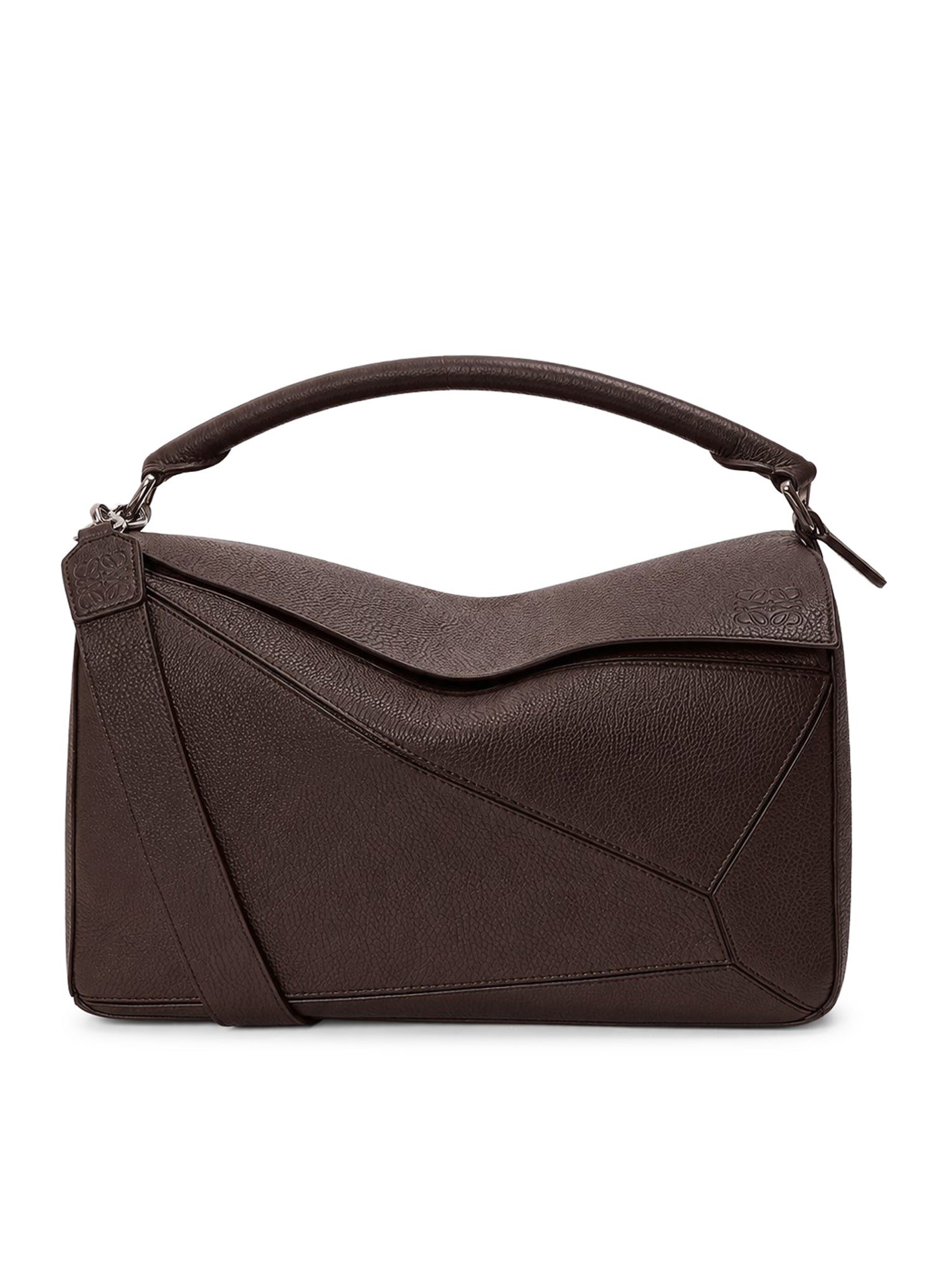Loewe 罗意威 Large Puzzle 柔软小牛皮手袋 巧克力棕