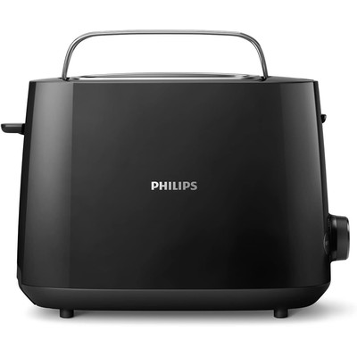 飞利浦 Philips Daily Collection 宽槽双片烤面包机 830W 黑色