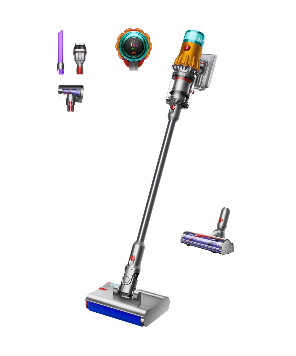Dyson V12s Detect Slim Submarine 洗地吸尘器 黄/镍色(Motorbar 版)