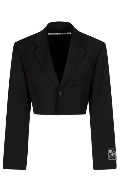 Cropped Long-Sleeve Blazer