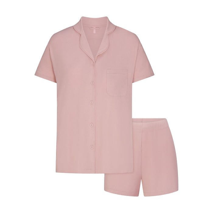 SKIMS Soft Lounge 短袖睡衣套装 · Morganite(2 件)