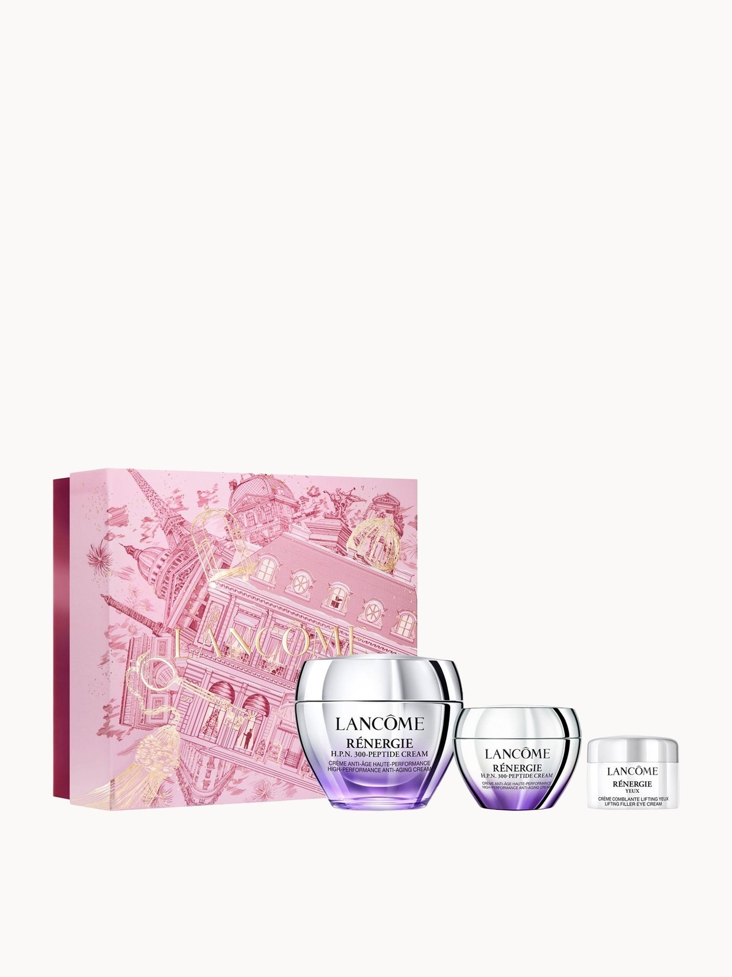 兰蔻Rénergie百肽护肤三件礼盒|面霜50ml+15ml+眼霜15ml