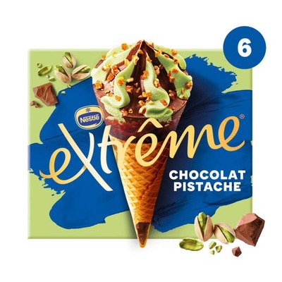 Nestlé Extrême 巧克力开心果牛轧糖甜筒 6支装 426g