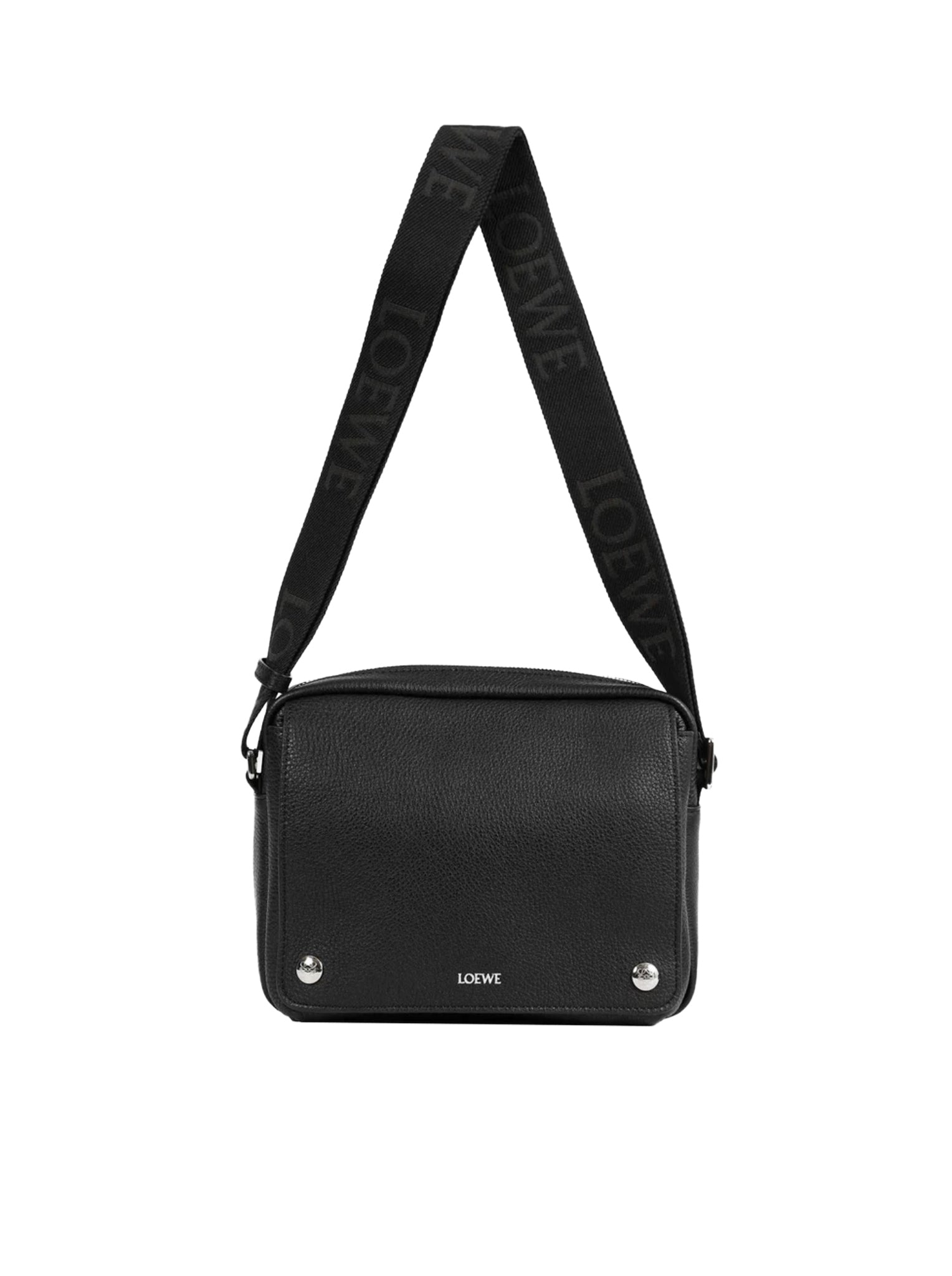 Loewe 罗意威 Pebble 中号邮差包 黑色