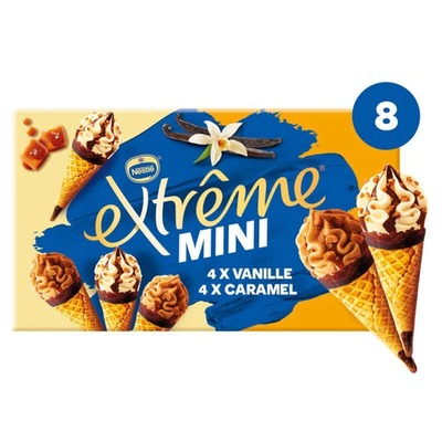Nestlé Extrême 迷你甜筒 咸焦糖 8支装 312g