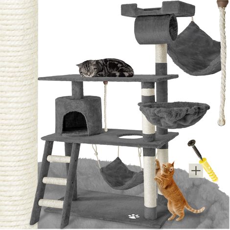 tectake 猫爬架 141cm·隧道吊床款