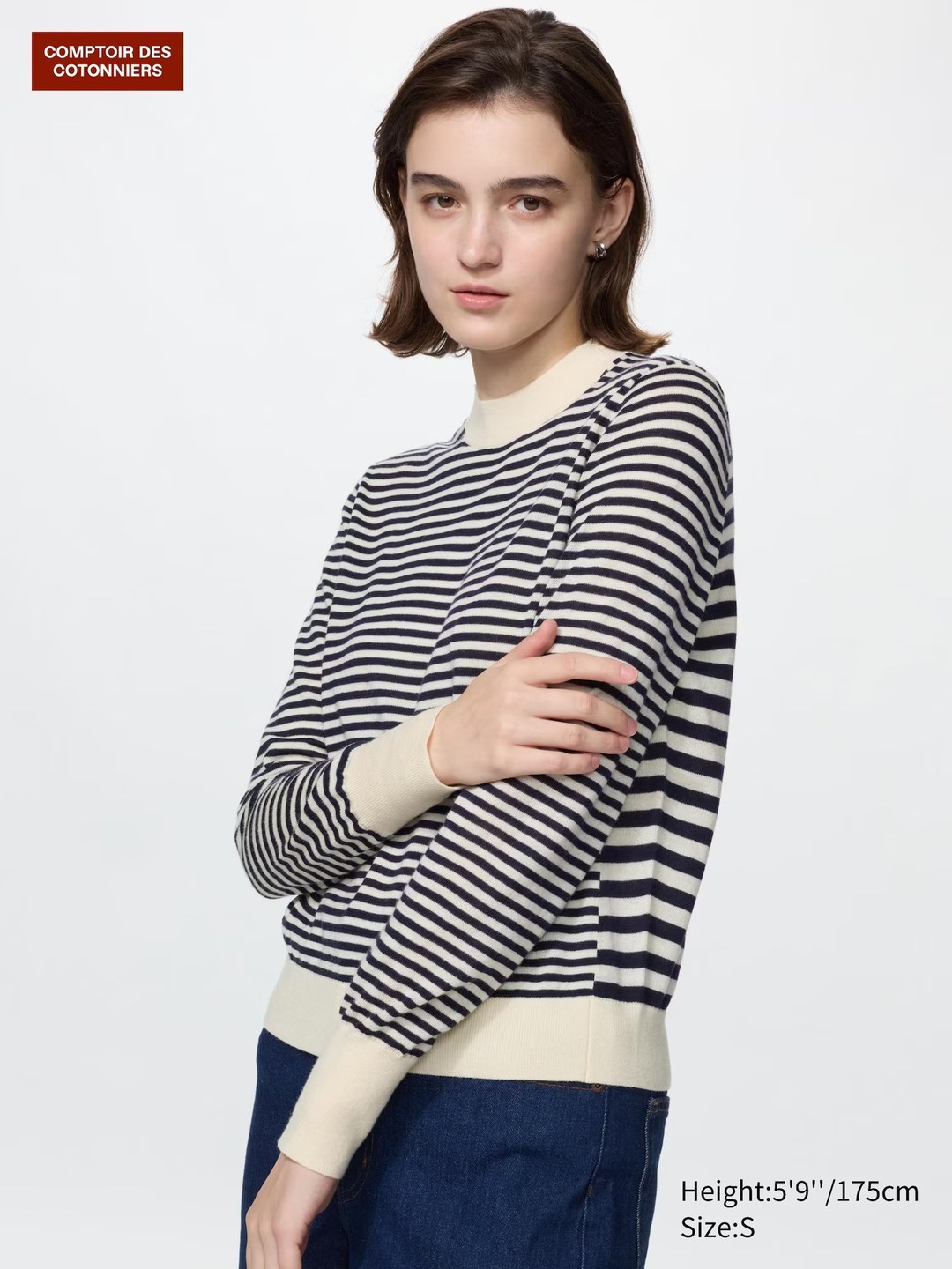 Comptoir des Cotonniers 联名条纹美利奴毛衣